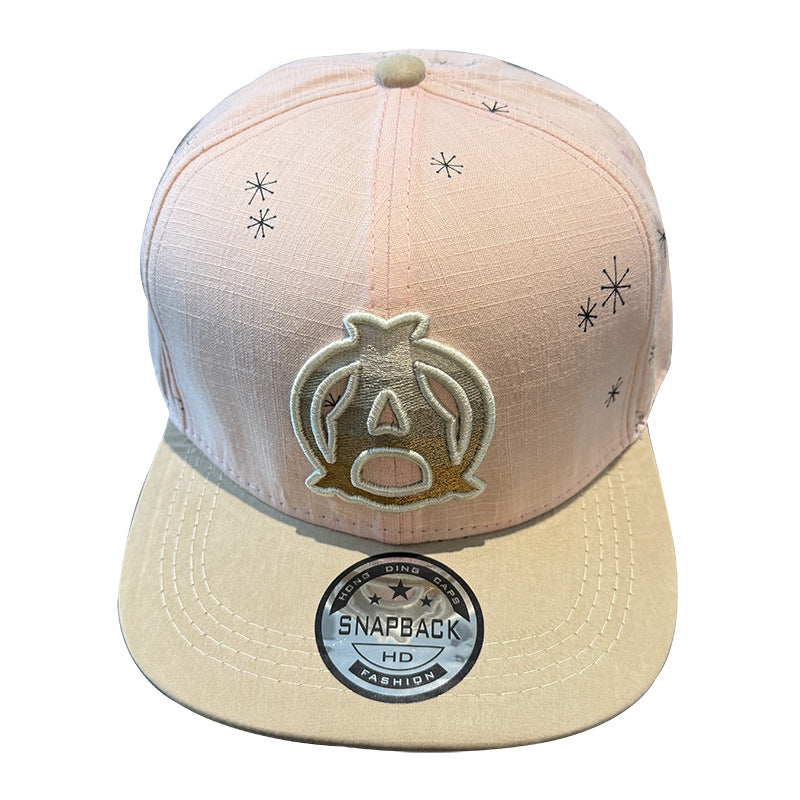 Wholesale Flat Hat  Hip Hop Hat  A Letter All-match Baseball Cap