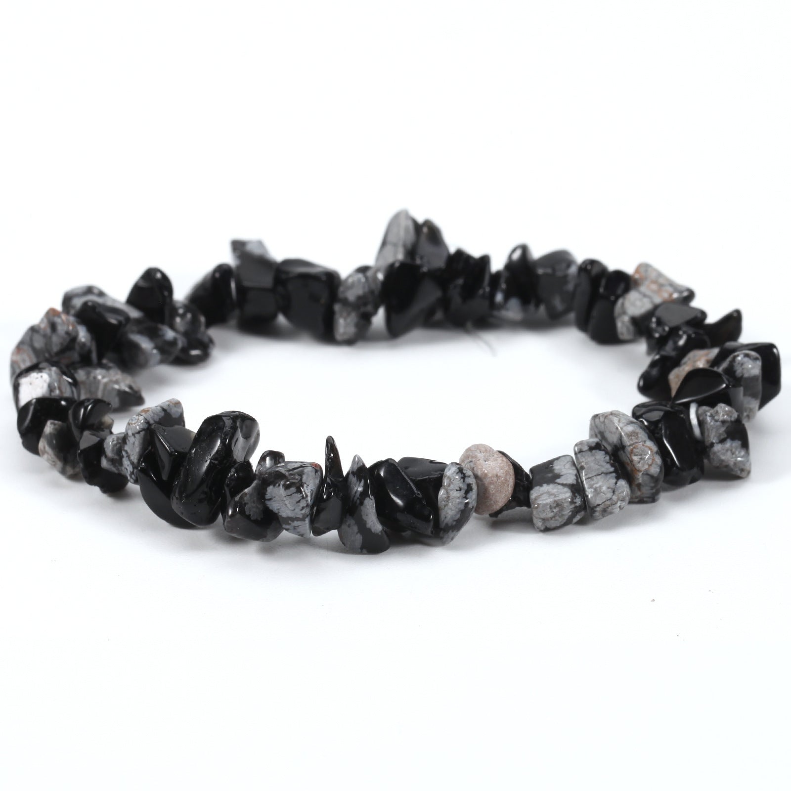 Wholesale Geometric Natural Stone Bracelet Irregular Gravel Beads Elastic Handmade Jewelry Accessory for Boutique Resale