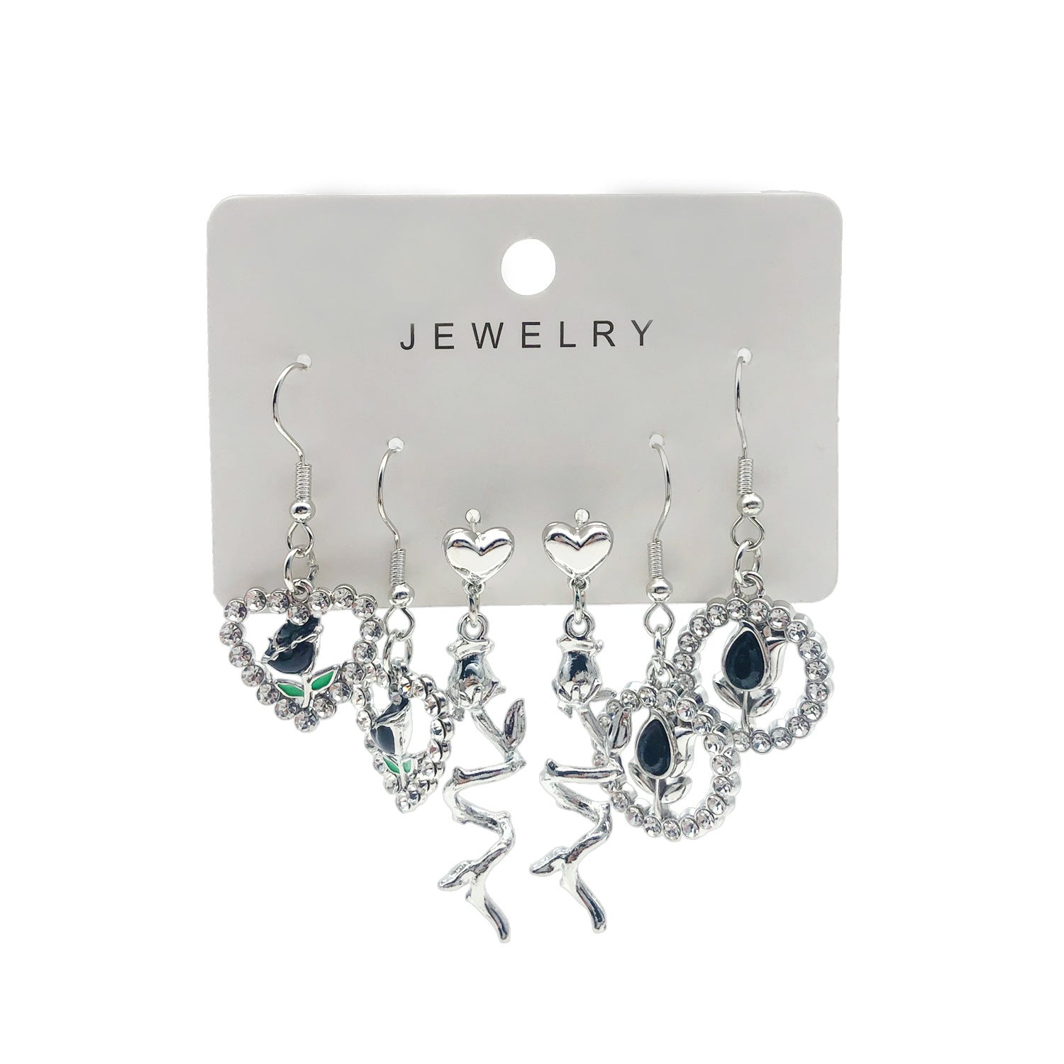 Wholesale  Rose Love Earrings suit