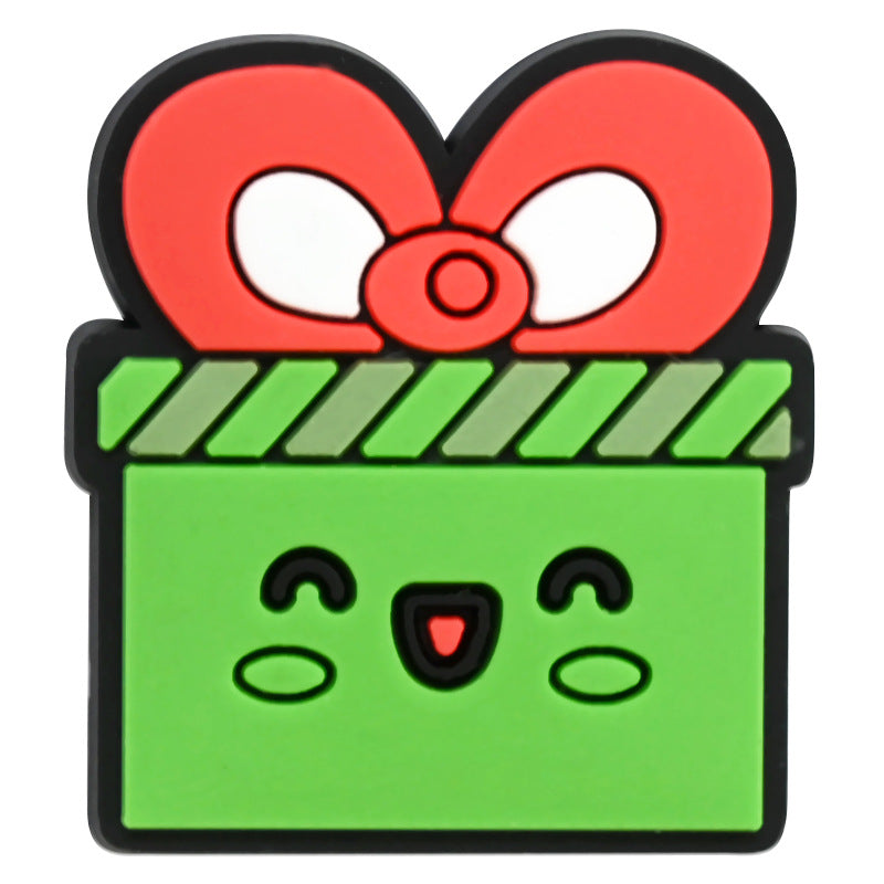 Wholesale Random 100pcs Christmas PVC Soft Rubber Shoe Buckle Decoration ACC-SC-RYY057