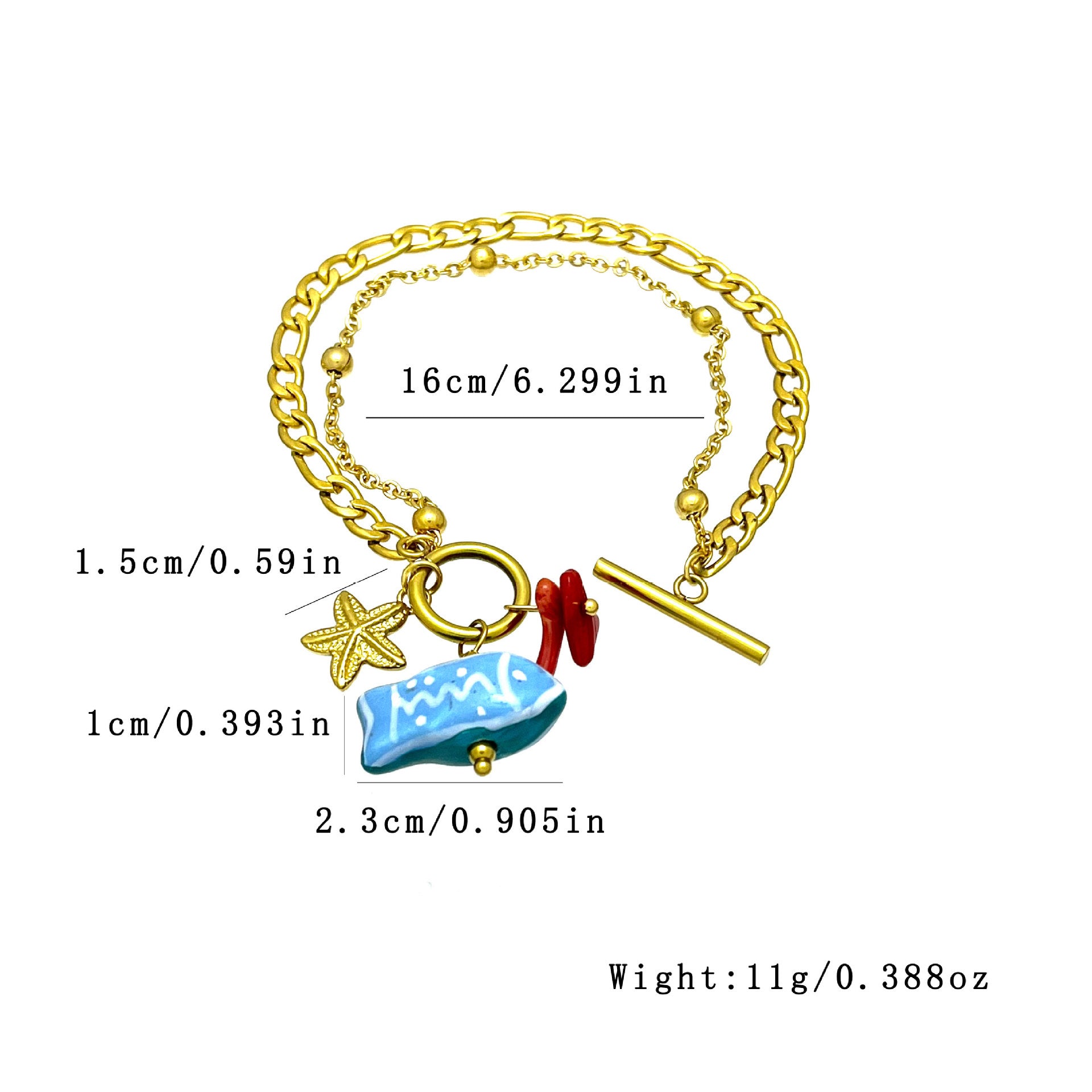 Wholesale Original  Resort Style Starfish Fish  Bracelet