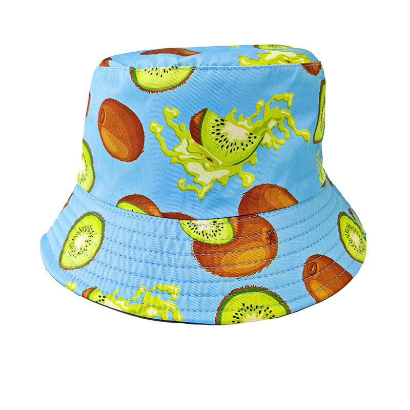 Wholesale Pastoral Print Reversible Bucket Hat,  Wide Brim Sun Protection Fashion Accessory for Outdoor,  Gift Boutique Resale