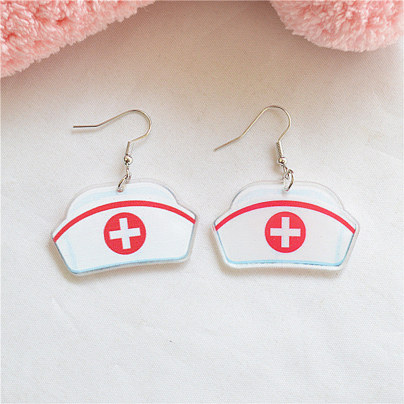 Wholesale Funny Medical Equipment Acrylic Earrings ACC-ES-XN028
