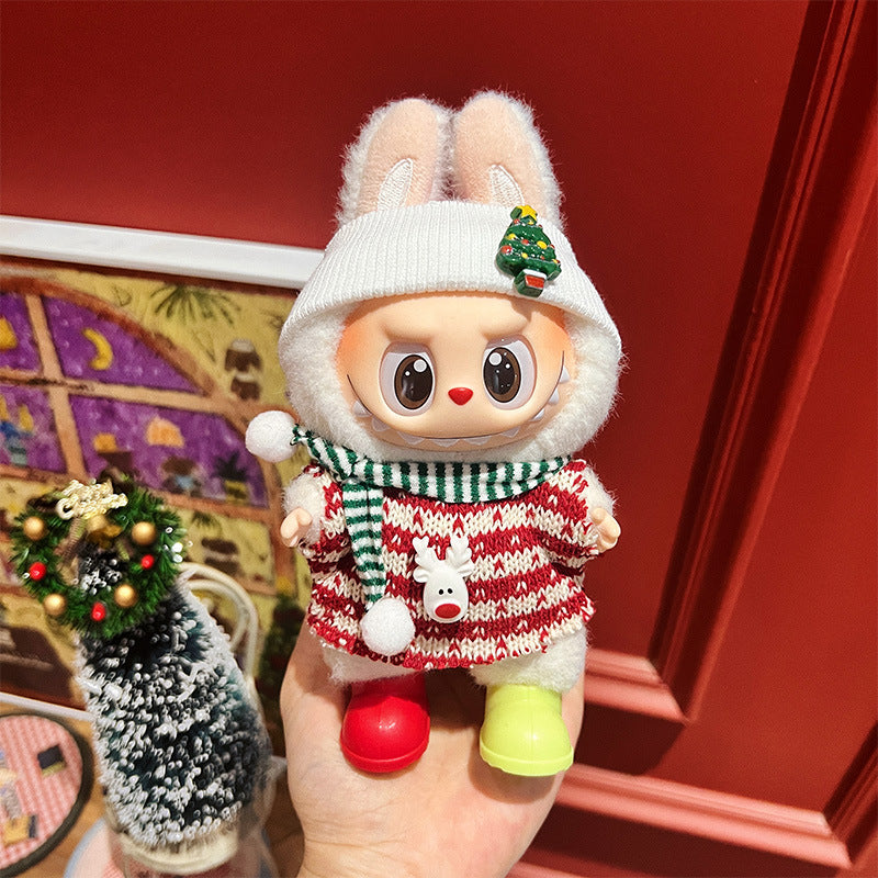 Wholesale Christmas Cute cartoon mini doll clothes
