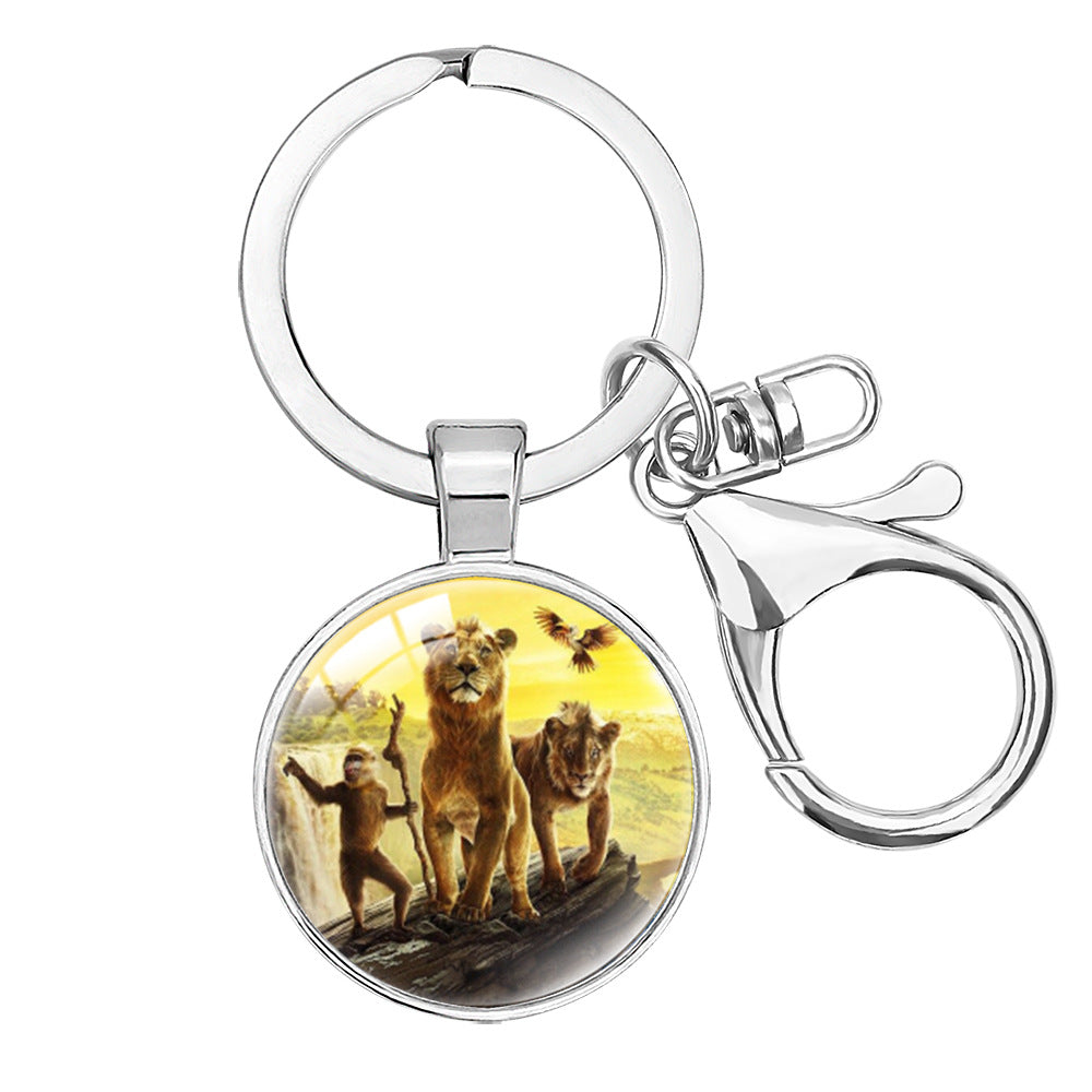 Wholesale Cartoon lion decoration keychain