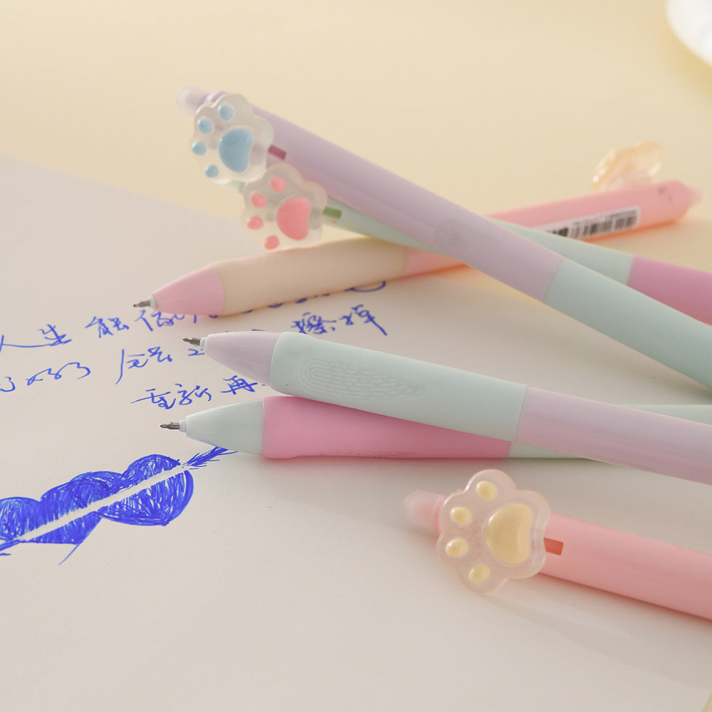 Wholesale creative Cat Claw Press erasable pen ballpoint pen