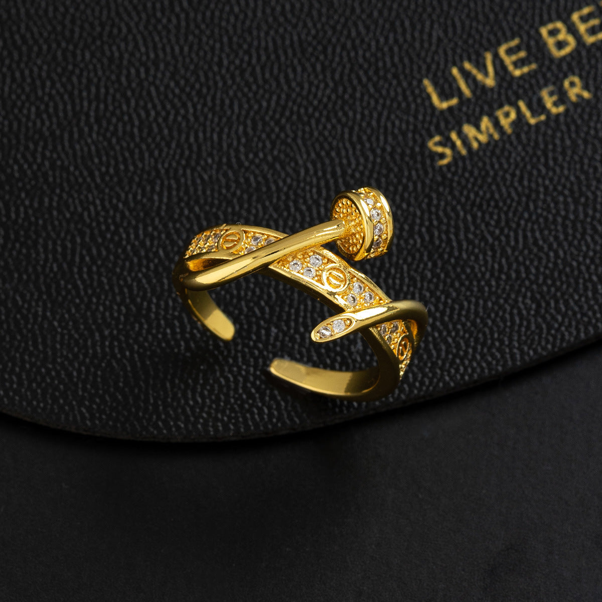 Wholesale Modern Geometric Copper Ring Fashion Jewelry Accessory For Women Gift Resale