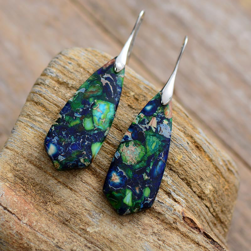 Wholesale Bohemian Imperial Stone Natural Stone Earrings ACC-ES-LZ007