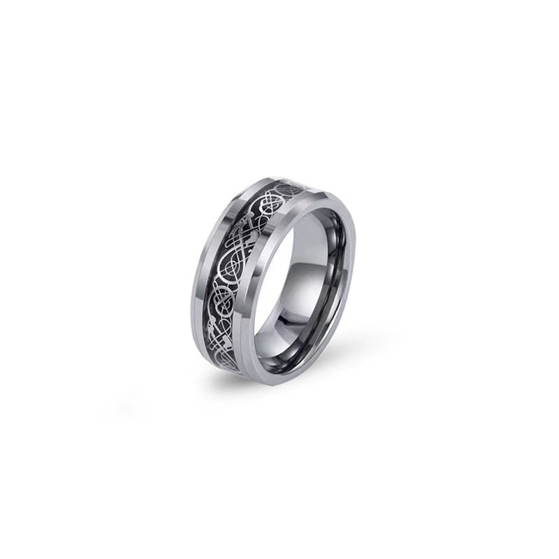 Wholesale Personalized Finger Ring Retro Titanium Steel Ring
