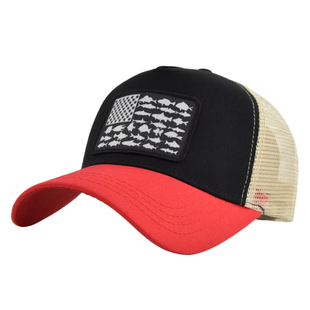 Wholesale American Independence Day Flag Mesh Baseball Caps ACC-HT-YMX005