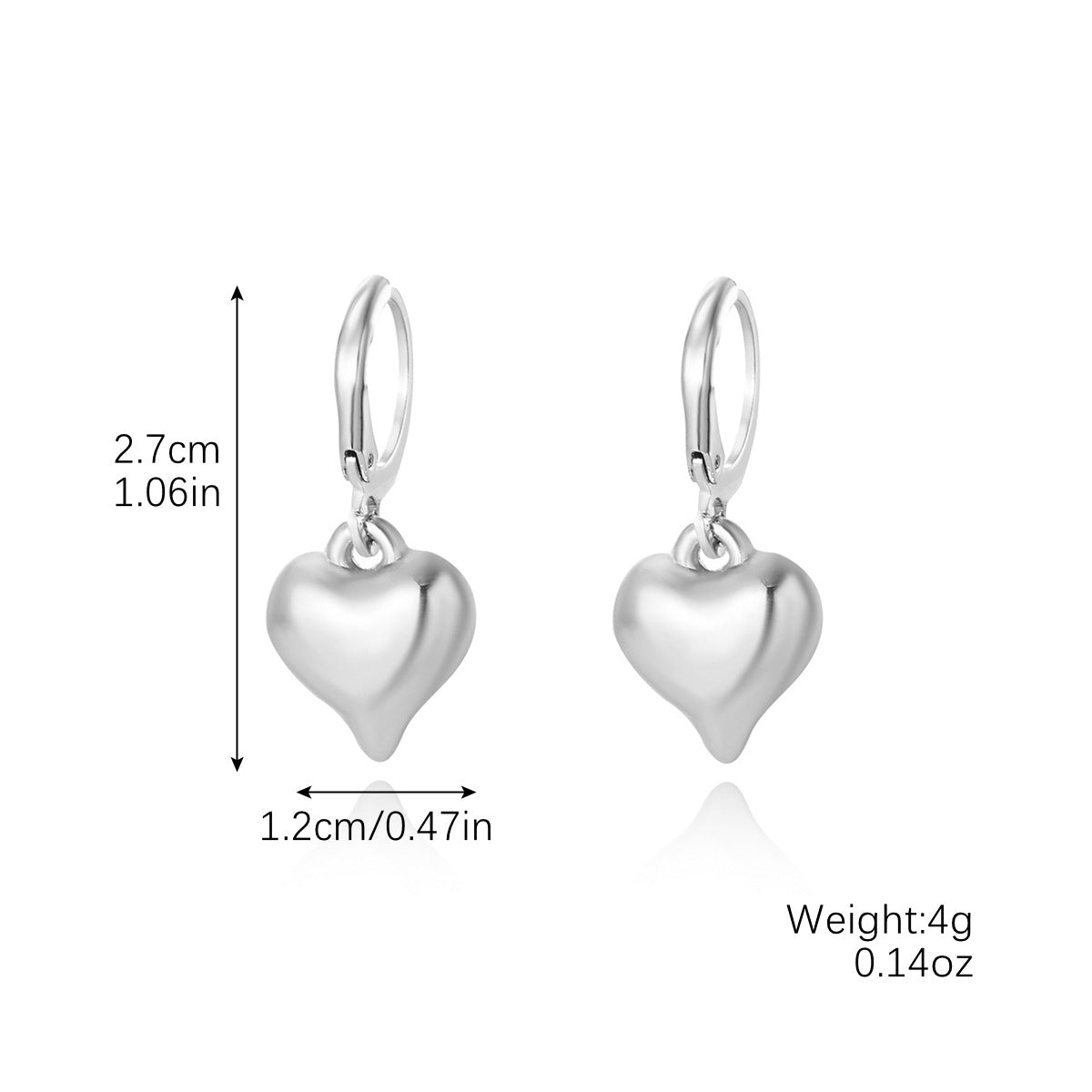 Wholesale  Luxury Zircon Ear Studs Set   Geometric Shaped Earring