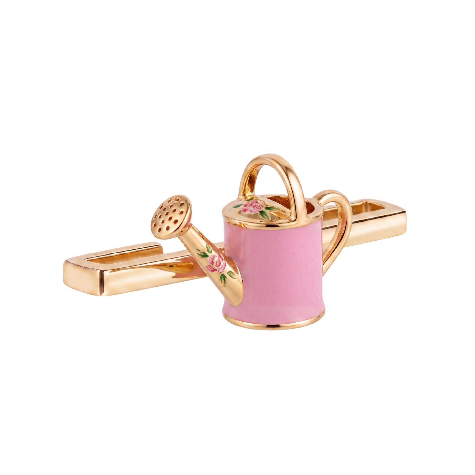Wholesale Trendy Stainless Steel 18K Electroplated DIY Travel Suitcase Charm Accessory