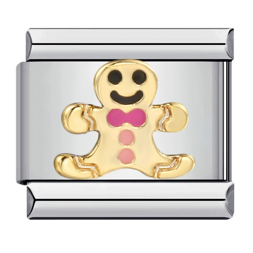 Wholesale Italian Charm Bracelet 9mm DIY Splicing Removable Christmas Party Stainless Steel Composable Bracelet