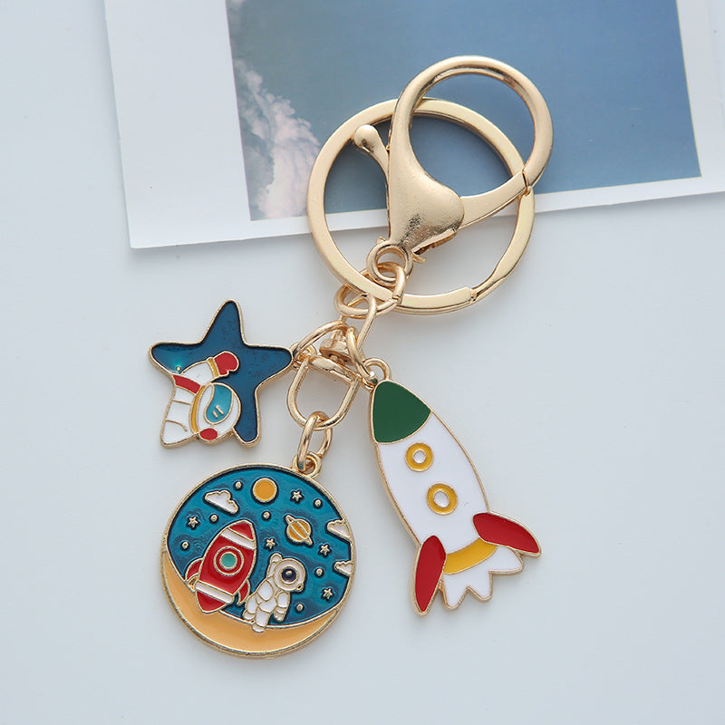 Wholesale Cartoon Planet Astronaut Keychain