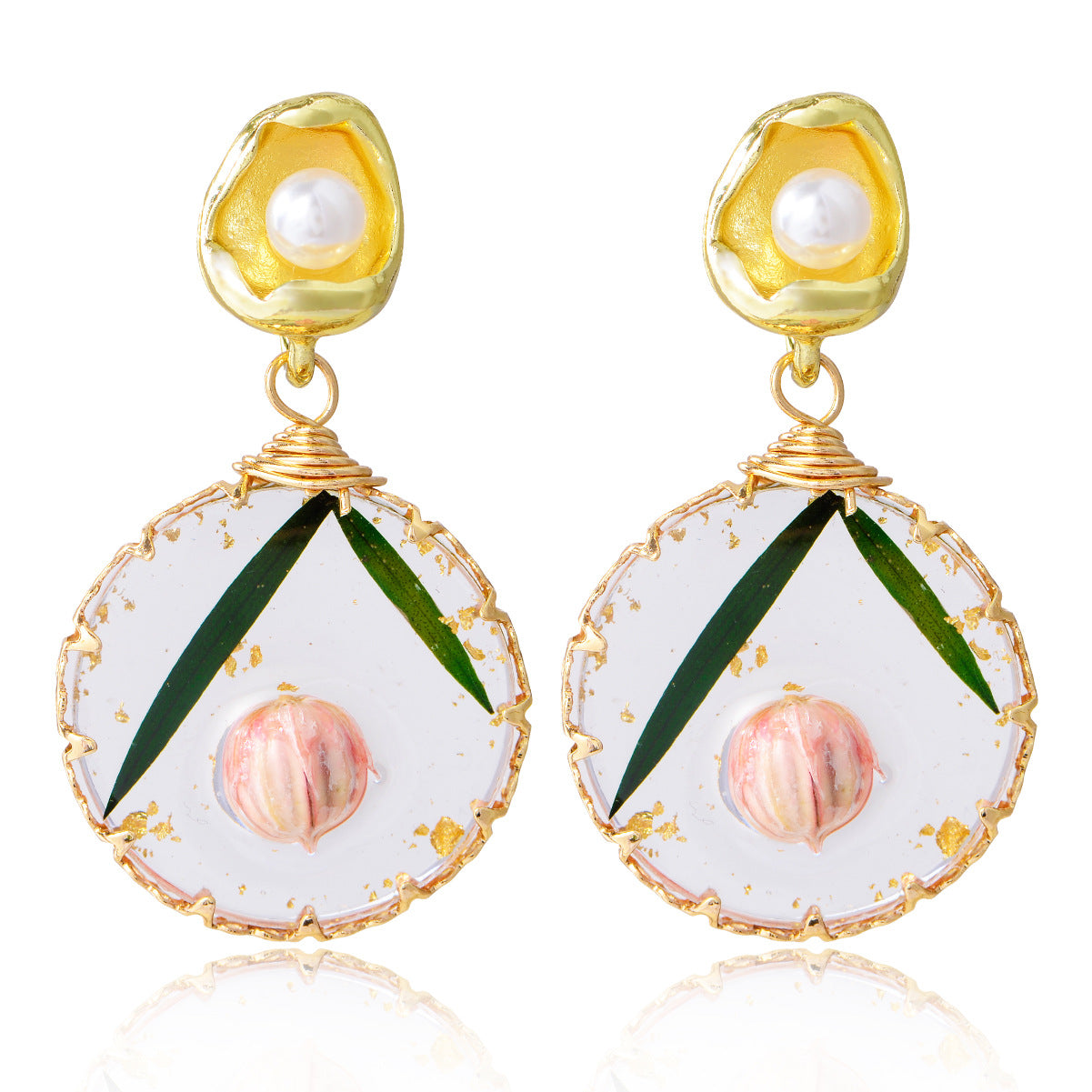 Wholesale Forest Earrings Mother of Pearl Earrings Luxury Earrings ACC-ES-YiN004