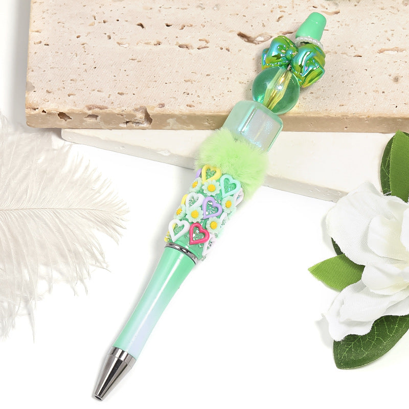 Wholesale 100pcs Fine Glitter Colorful Round Gradient Acrylic Beads DIY Beaded Accessories ACC-BDS-BLG085