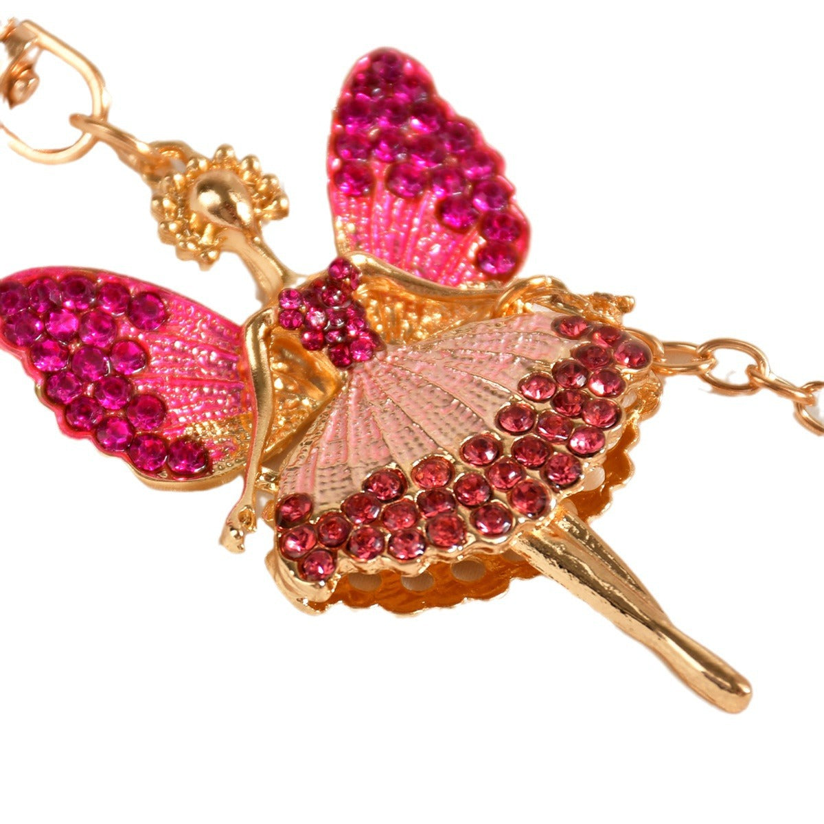 Wholesale  Angel Girl Butterfly Fairy Car Creative Keychain