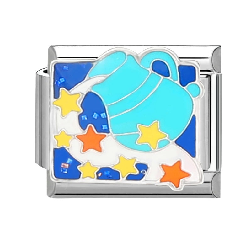 Wholesale  Italian Charm Bracelet 9mm DIY Splicing Removable Stainless Steel Composable Bracelet