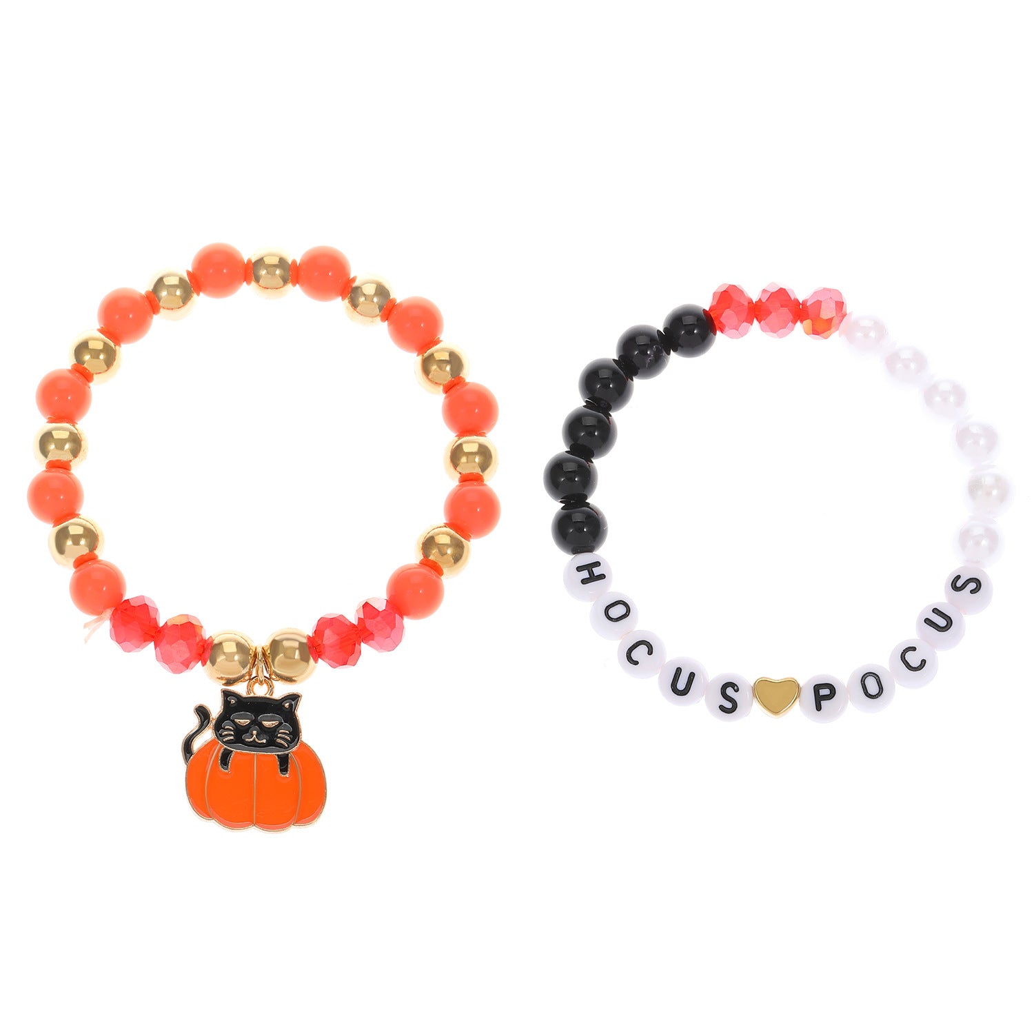 Wholesale  Alphabet Bead Bracelet Set Bohemian Ghost Pumpkin Jewelry Accessory for Women Festival Gift