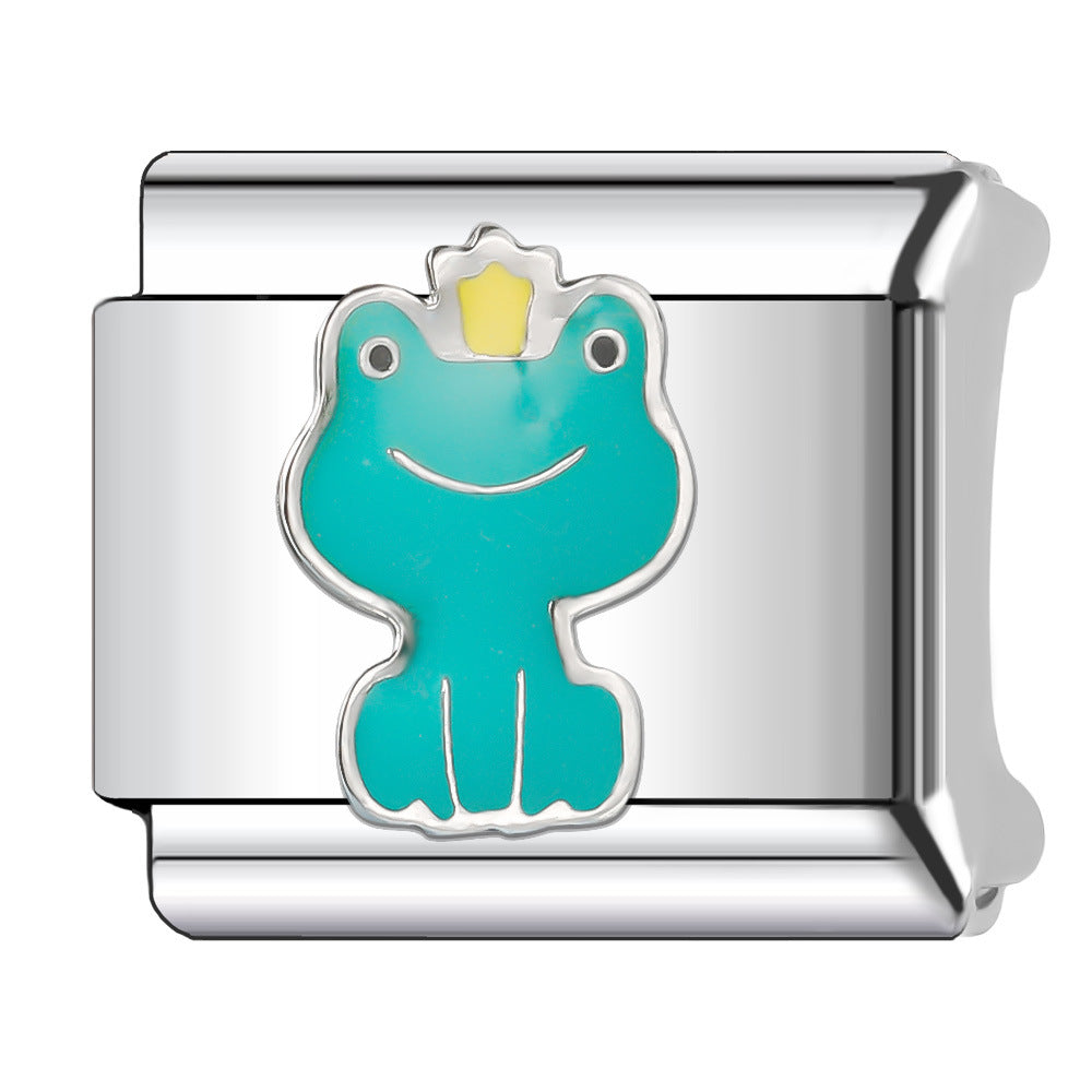 Wholesale Italian Charm Bracelet 9mm DIY Splicing Animal Style Stainless Steel Composable Bracelet