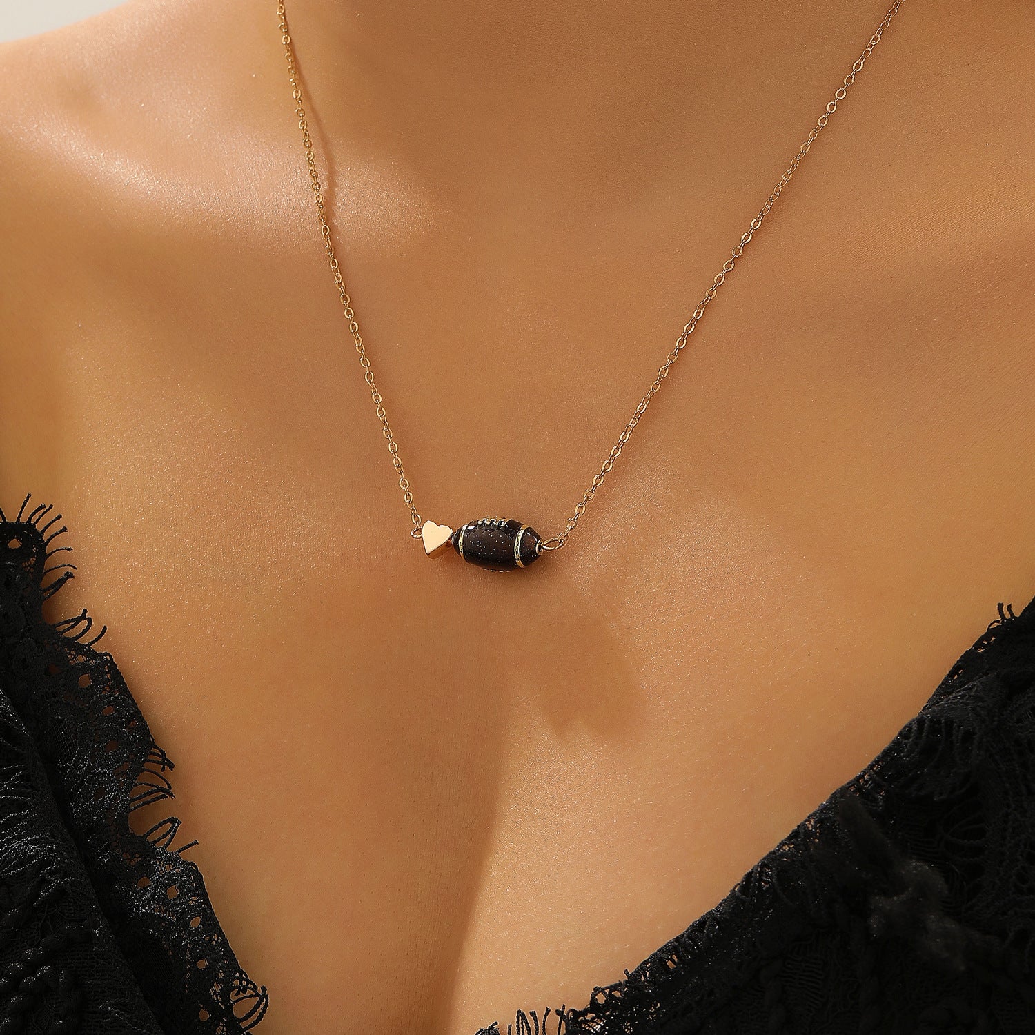 Wholesale Love Basketball Necklace Sports Style Rugby Volleyball Baseball Necklace