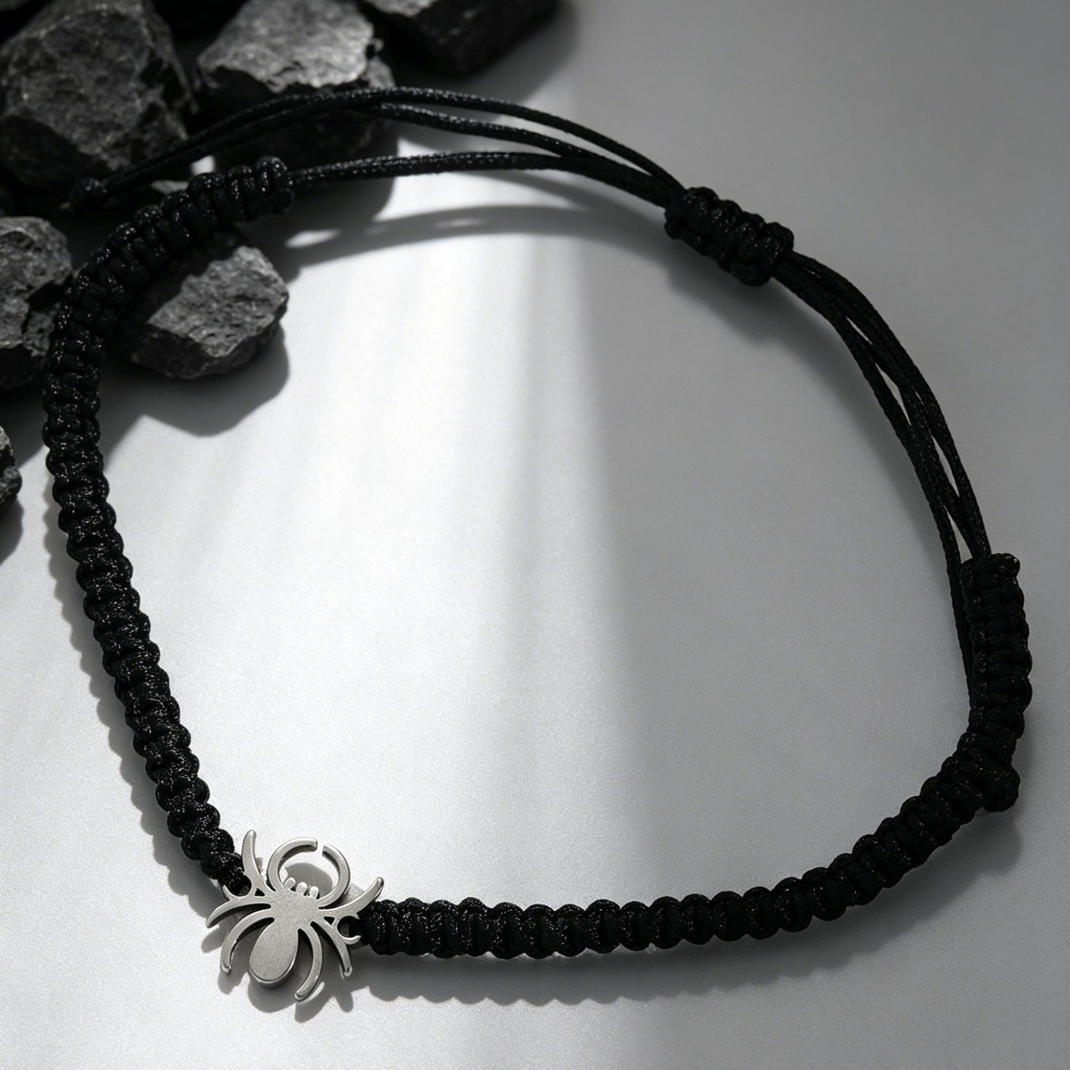 Wholesale Gothic Y2K  Web Woven Hand Rope Set Cord Couple Jewelry Accessory