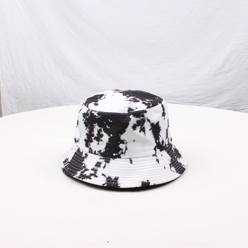 Wholesale Double-sided tie-dyed fisherman hat  3D color printing  hat