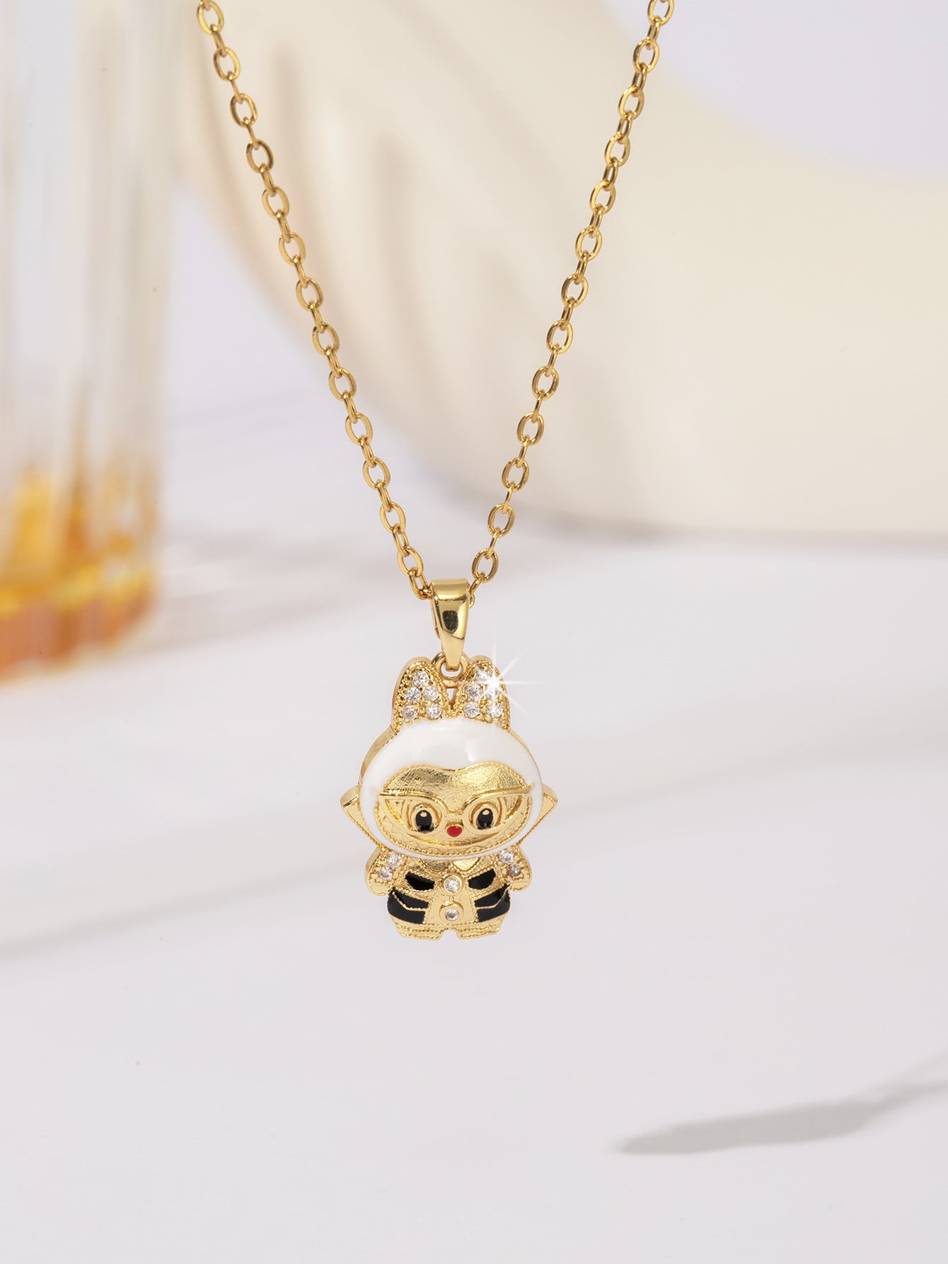 Wholesale stainless steel cute cartoon necklace