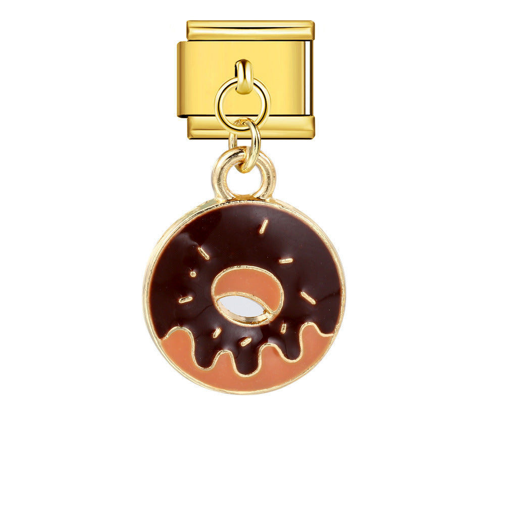 Wholesale Italian Charm Bracelet 9mm DIY Food series   Creative Stainless Steel Composable Bracelet