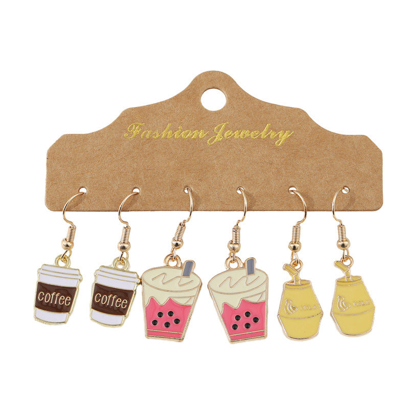 Wholesale Alloy Easter Egg Dangle Earrings Set