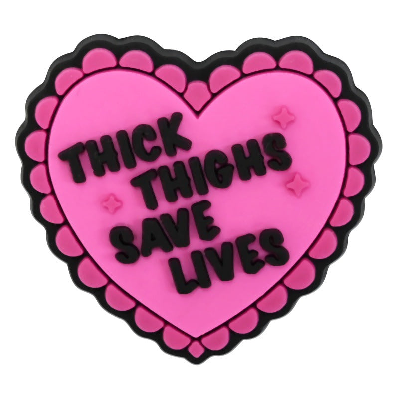 Wholesale  Random 100pcs cartoon coll girl PVC Soft Rubber Shoe Buckle Decoration