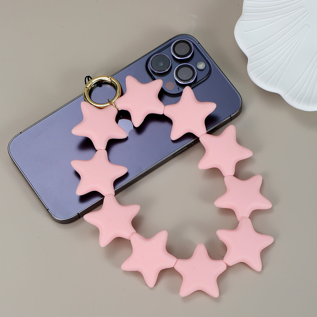 Wholesale Colorful Silicone Star Cute Wristlet Keychain