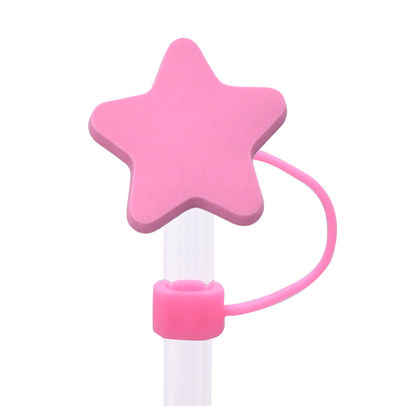 Wholesale Random 100pcs Cute food straw cover Straw Tube Cap