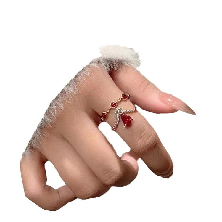 Wholesale Retro Exquisite Micro-inlaid Zircon Ring