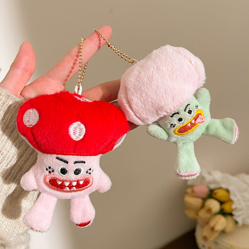 Wholesale Cute plush vegetable doll keychain