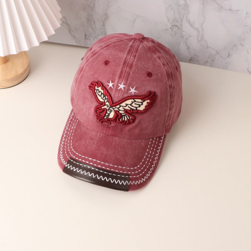 Wholesale Vintage Distressed Hat Washed Denim Cotton Embroidered Baseball Cap ACC-HT-HengBing001