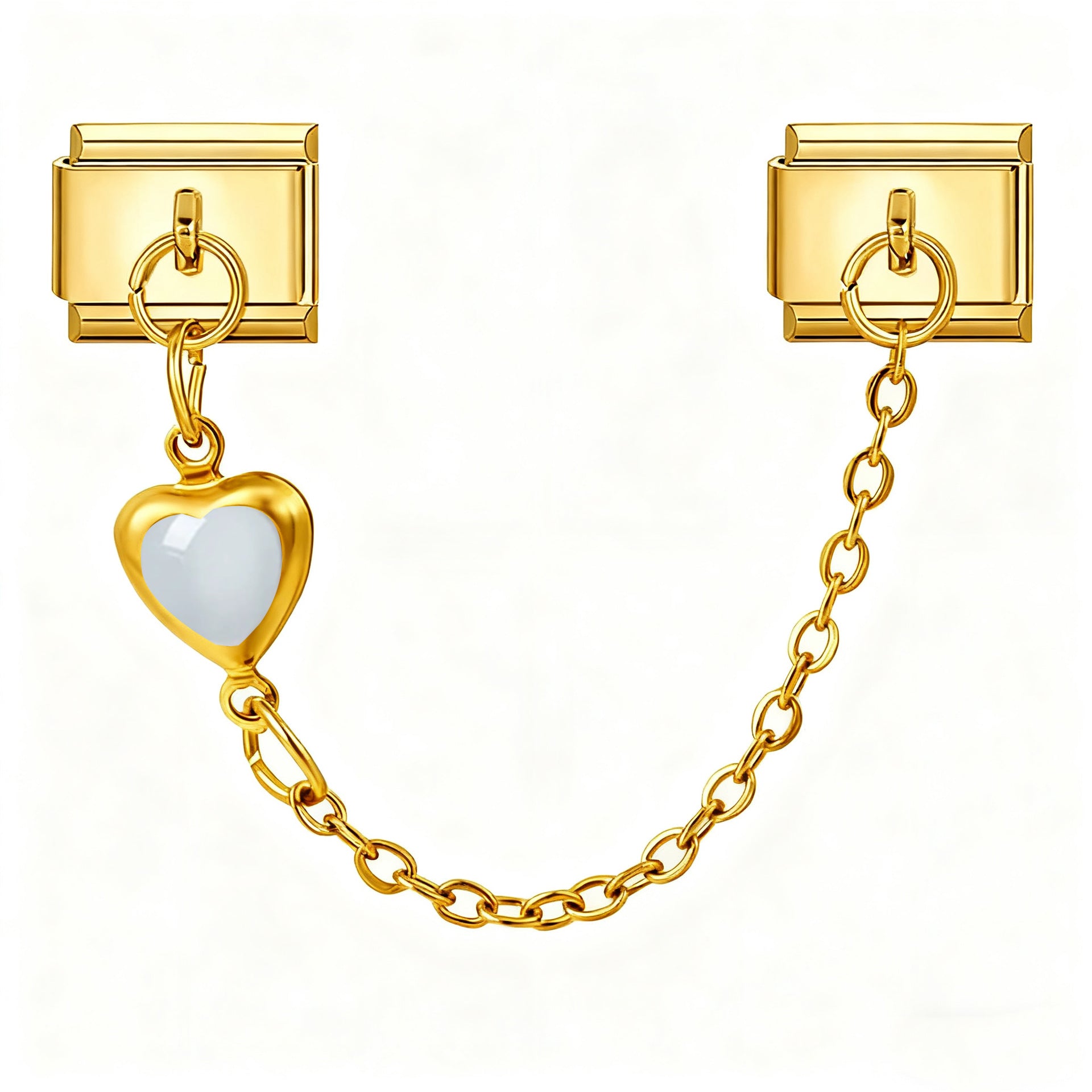 Wholesale Italian Modular Bracelet Heart Pendant DIY Composable Bracelet Charms DIY Bracelets