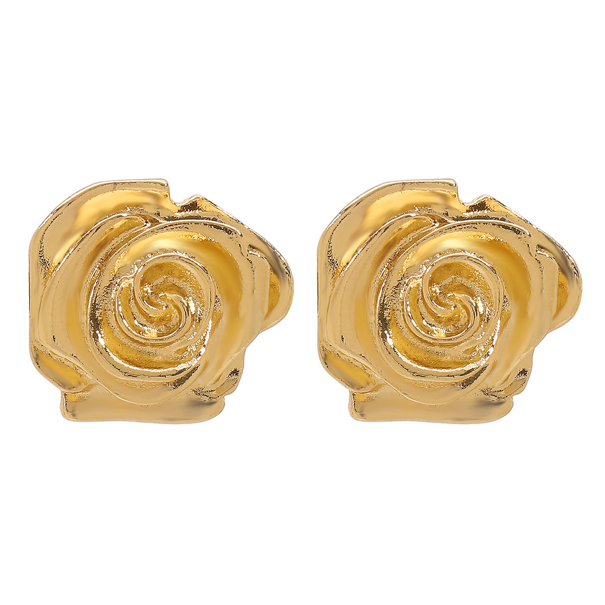 Orecchini a perno con collana di rosa ad anello metallico di fascia alta francese di fascia alta all'ingrosso