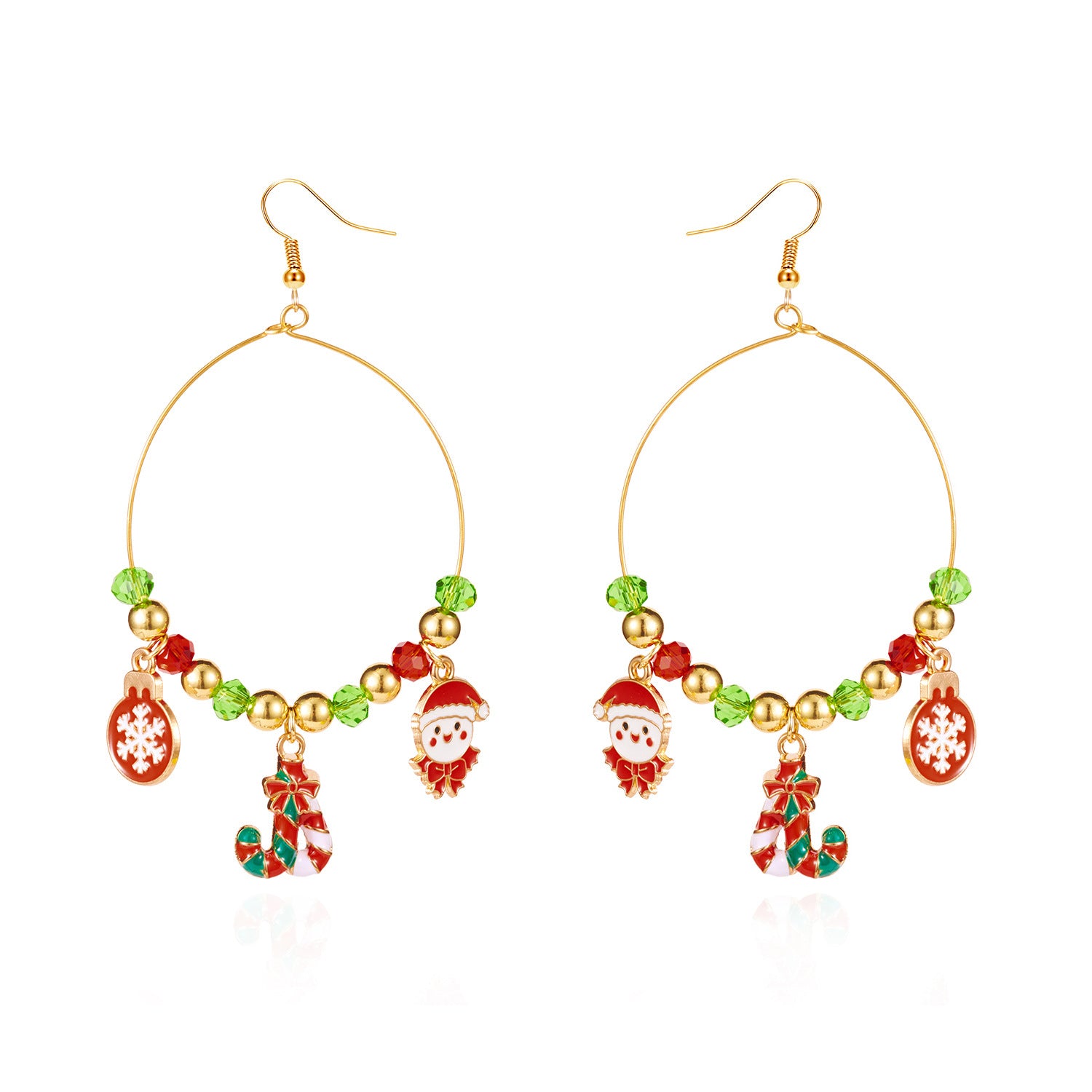 Wholesale Christmas tree snowman elk earrings