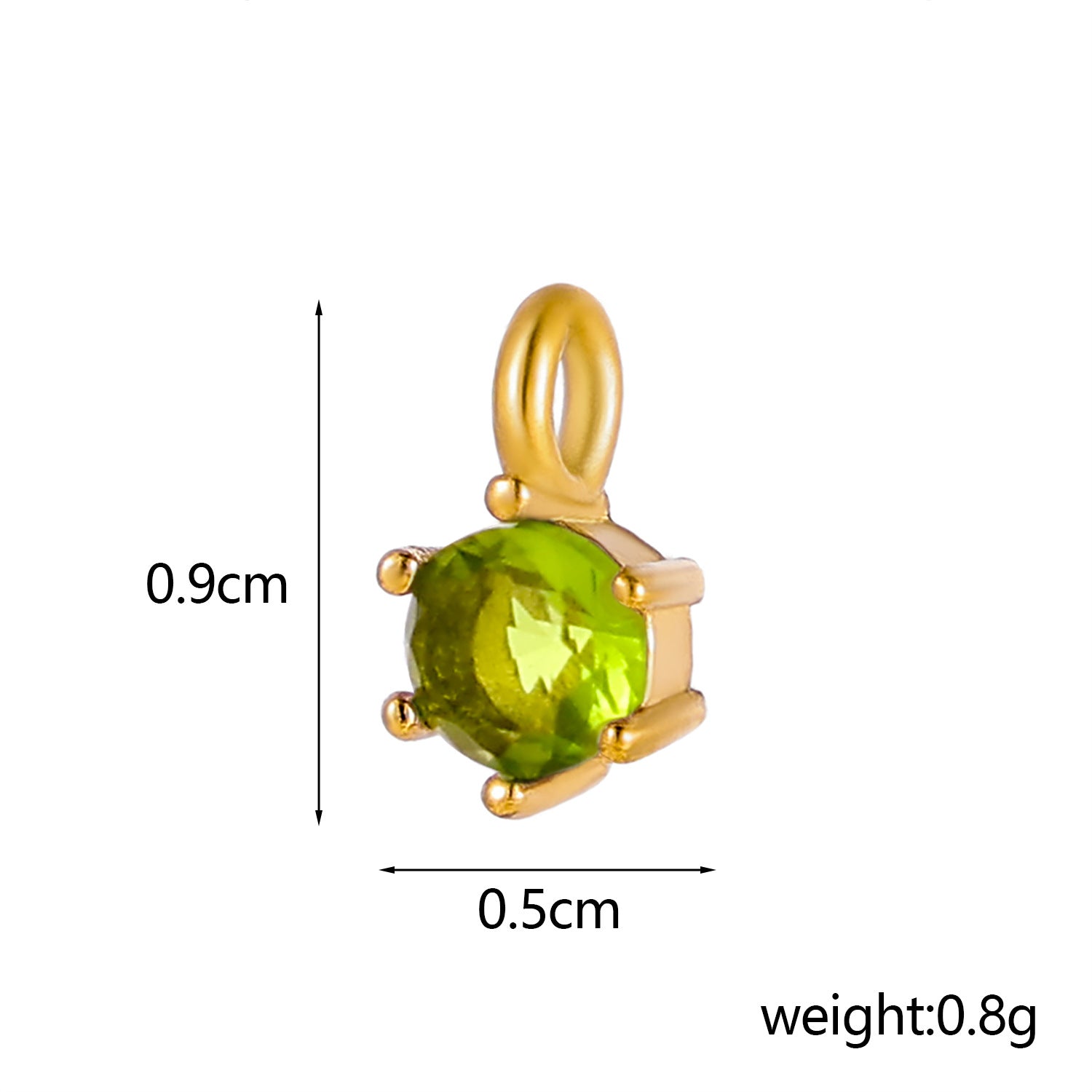 Wholesale DIY jewelry accessories stainless steel zircon claw support round water drop zircon pendant