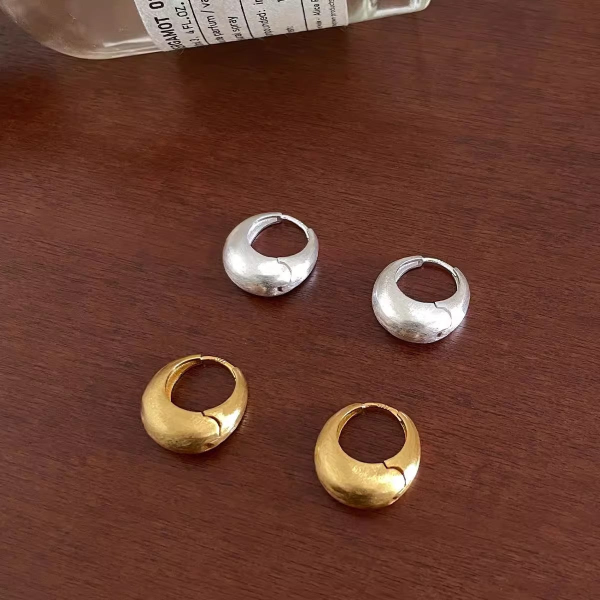 Wholesale Minimalist Water Drop Earrings Gold Plated Copper Fashion Jewelry Accessory