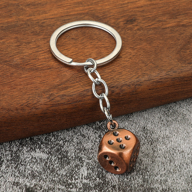 Wholesale Zinc Alloy Dice Keychains ACC-KC-YuJia008