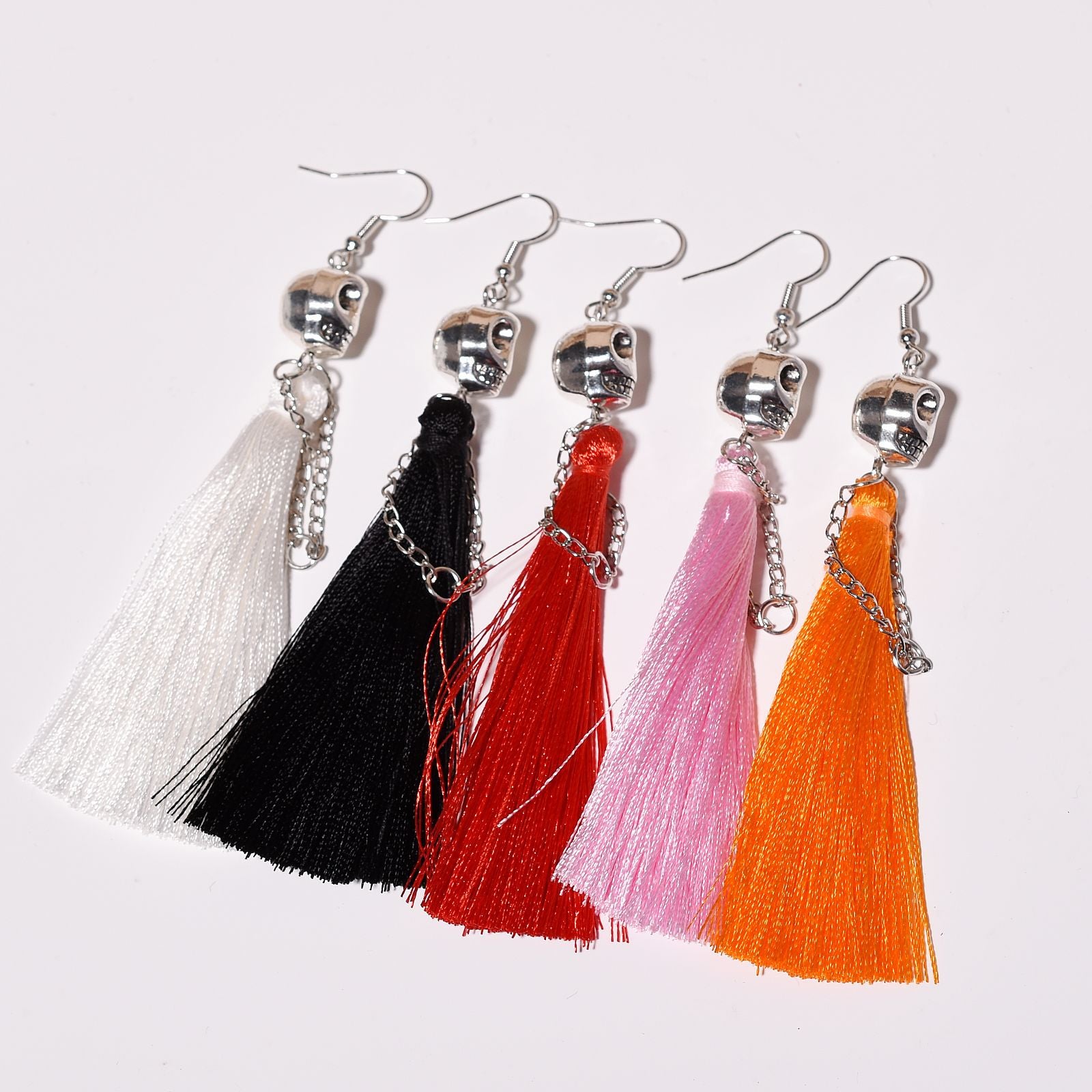 Wholesale Halloween Skull Tassel Earrings ACC-ES-Xunt006
