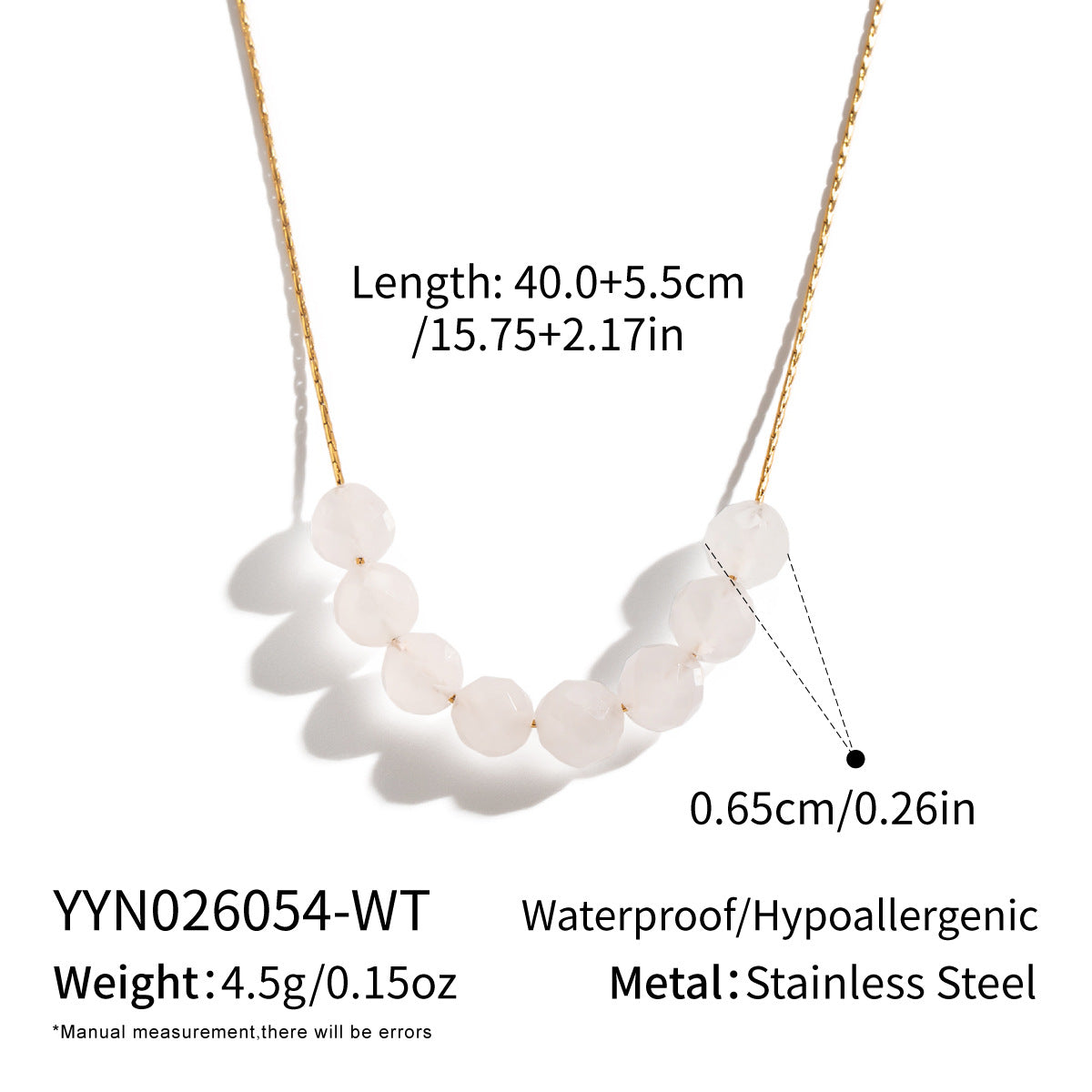 Wholesale Gold Tone Stainless Steel Natural Red Agate Geometric Pendant Necklace For Women Casual Jewelry Accessory