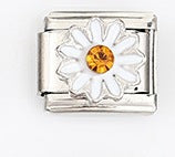 Wholesale Italian Style Flower Modular Bracelet Stainless Steel Fashion Accessory For Gift And Resale