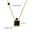 Wholesale  color square diamond Stainless steel necklace