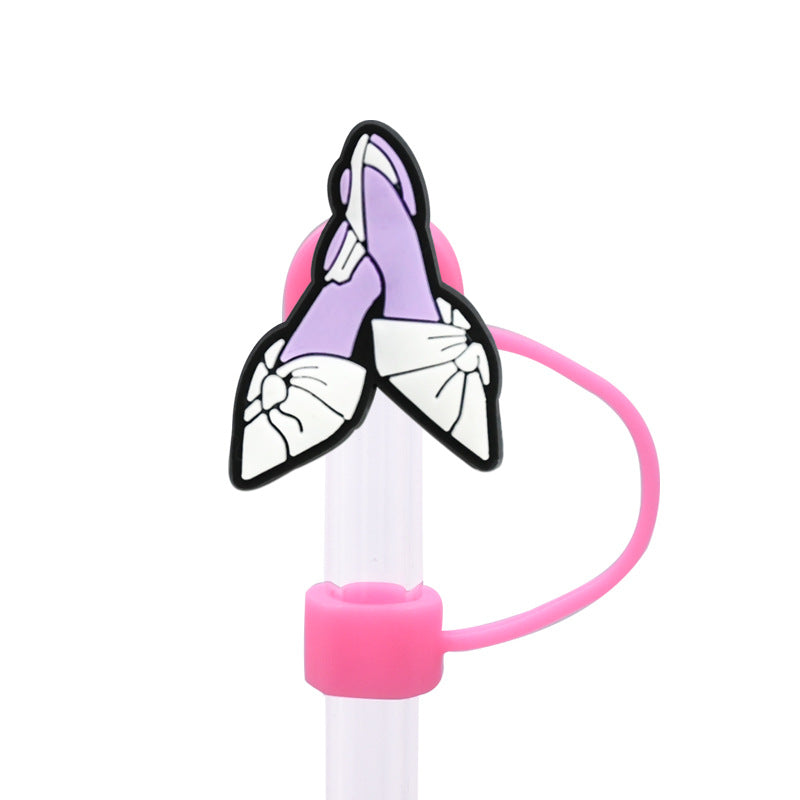 Wholesale Random 100pcs Valentine's Day Series Straw Cover 10MM Straw Tube Cap