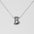 Wholesale  titanium steel smooth bubble letter necklace