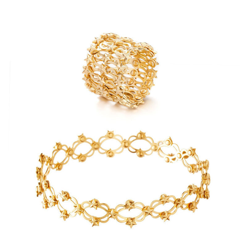 Wholesale creative telescopic ring deformable copper bracelet