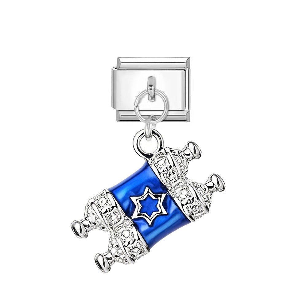 Wholesale  Italian Charm Bracelet 9mm DIY Pendant Series  Creative Stainless Steel Composable Bracelet